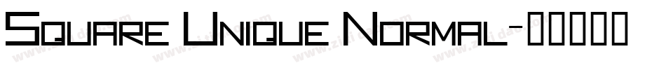 Square Unique Normal字体转换